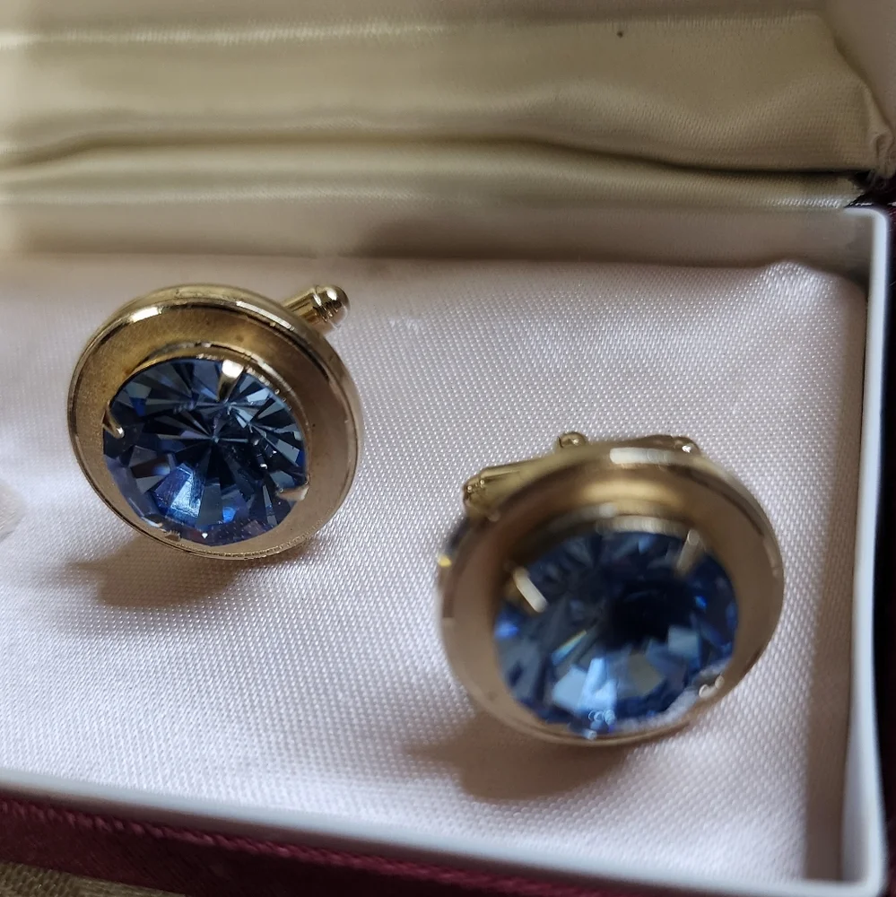 TRADITION Vintage 70's Cufflinks and Tie Pin Set New